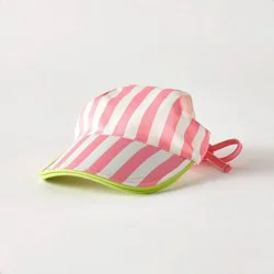 Hooray House Striped Visor - Pink XS/S
