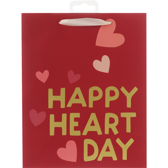 slide 1 of 1, RED AND PINK Happy Heart Day Cub Bag, 1 ct