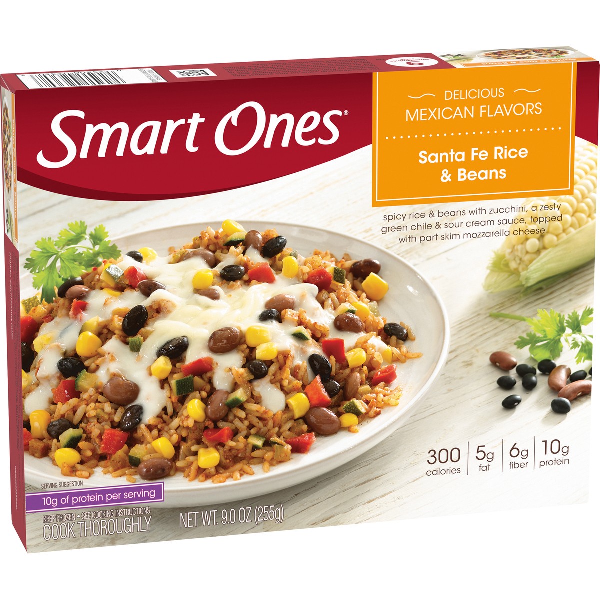 slide 2 of 9, Smart Ones Classic Favorites Santa Fe Style Frozen Rice & Beans - 9oz, 