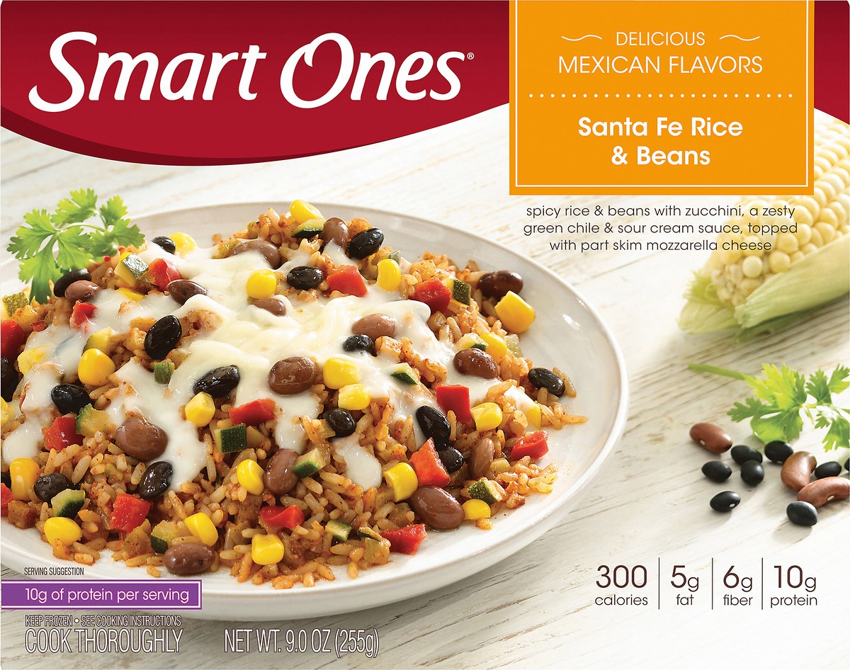 slide 6 of 9, Smart Ones Classic Favorites Santa Fe Style Frozen Rice & Beans - 9oz, 