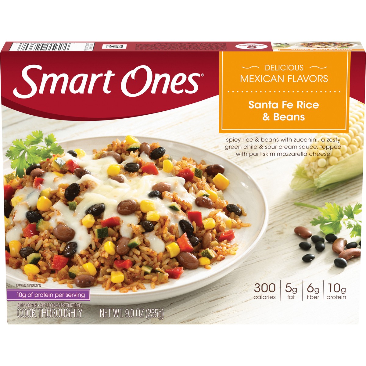 slide 1 of 9, Smart Ones Classic Favorites Santa Fe Style Frozen Rice & Beans - 9oz, 