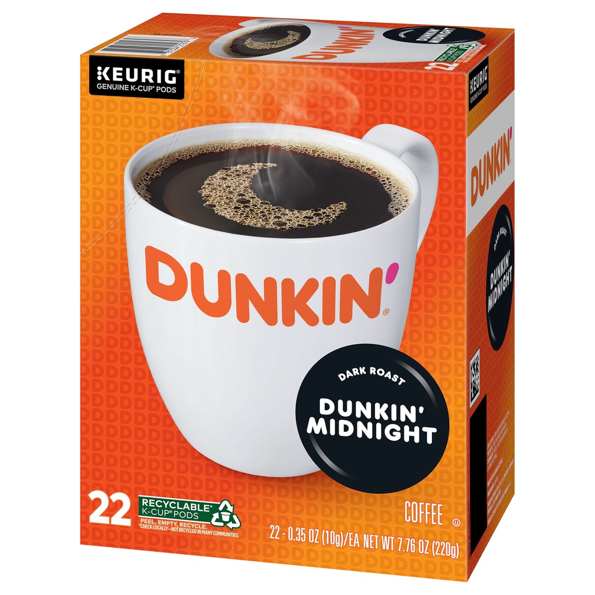 slide 11 of 13, Dunkin'' Midnight Coffee, Dark Roast, Keurig K-Cup Pods- 22 ct, 22 ct