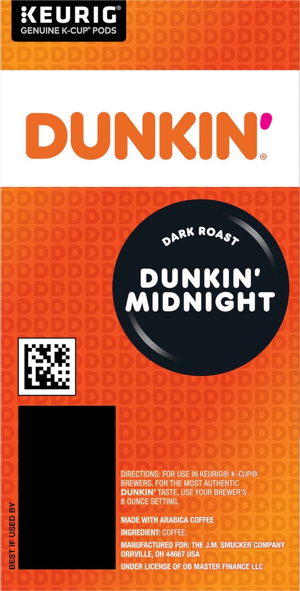 slide 2 of 13, Dunkin' Dark Roast, Keurig Single Serve K-Cup Pods, 22 Count, 1 ct