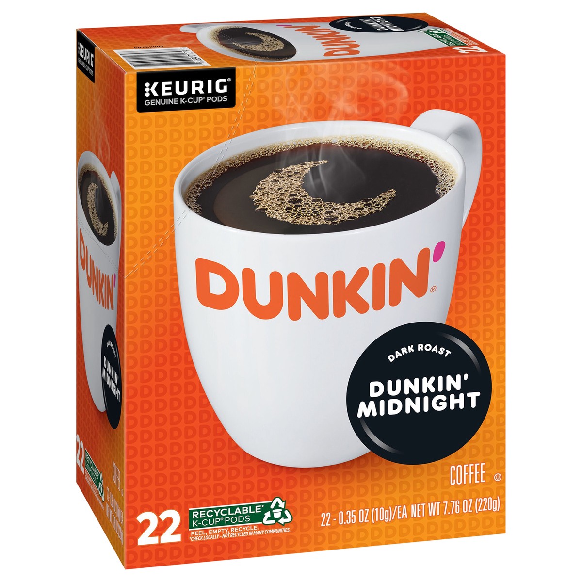 slide 7 of 13, Dunkin' Dark Roast, Keurig Single Serve K-Cup Pods, 22 Count, 1 ct
