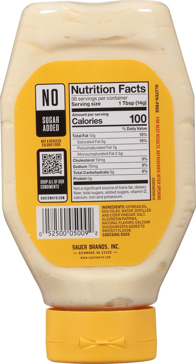 slide 7 of 13, Duke's Real Smooth & Creamy Mayonnaise 18 fl oz, 18 fl oz
