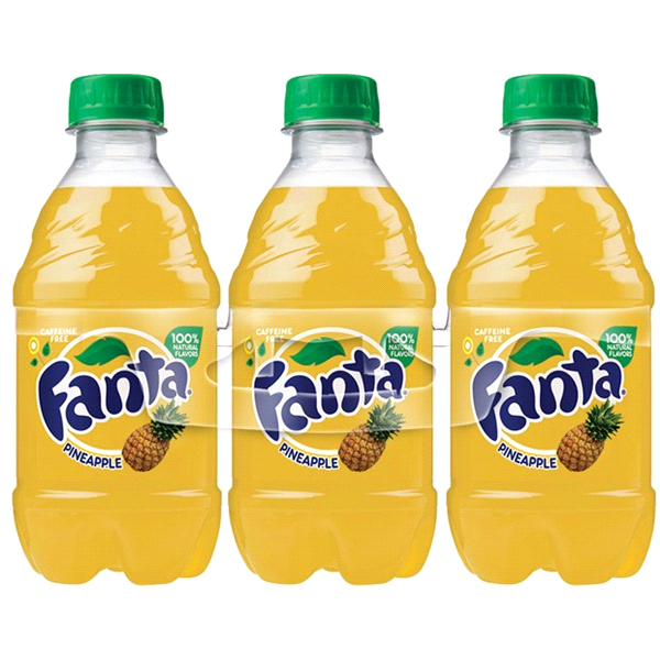 slide 1 of 1, Fanta Pineapple Soda Fruit Flavored Soft Drink, 6 ct; 12 fl oz