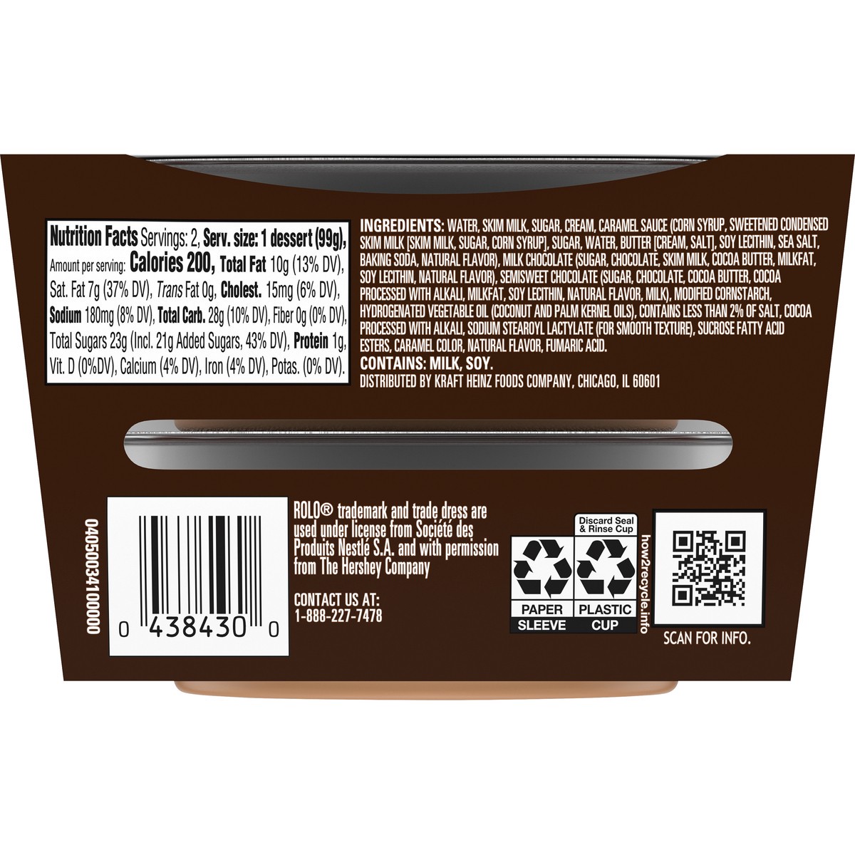 slide 5 of 9, Rolo COLLIDERS Layered ROLO Refrigerated Dessert, 2 ct Pack, 7 oz