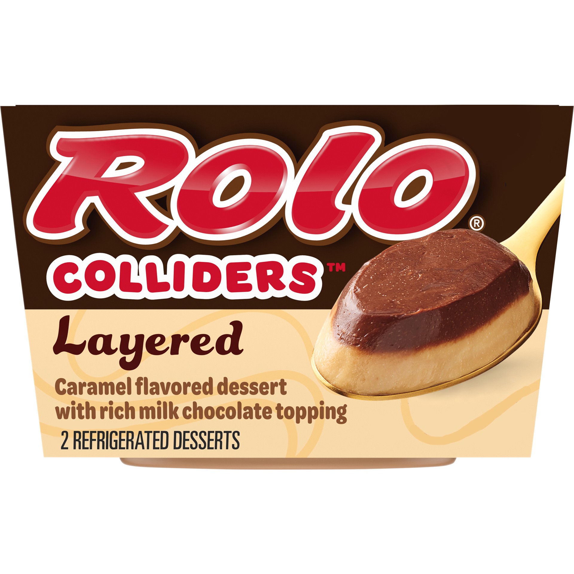 slide 1 of 9, COLLIDERS™ Layered ROLO Refrigerated Dessert, 2 ct Pack, 2 ct