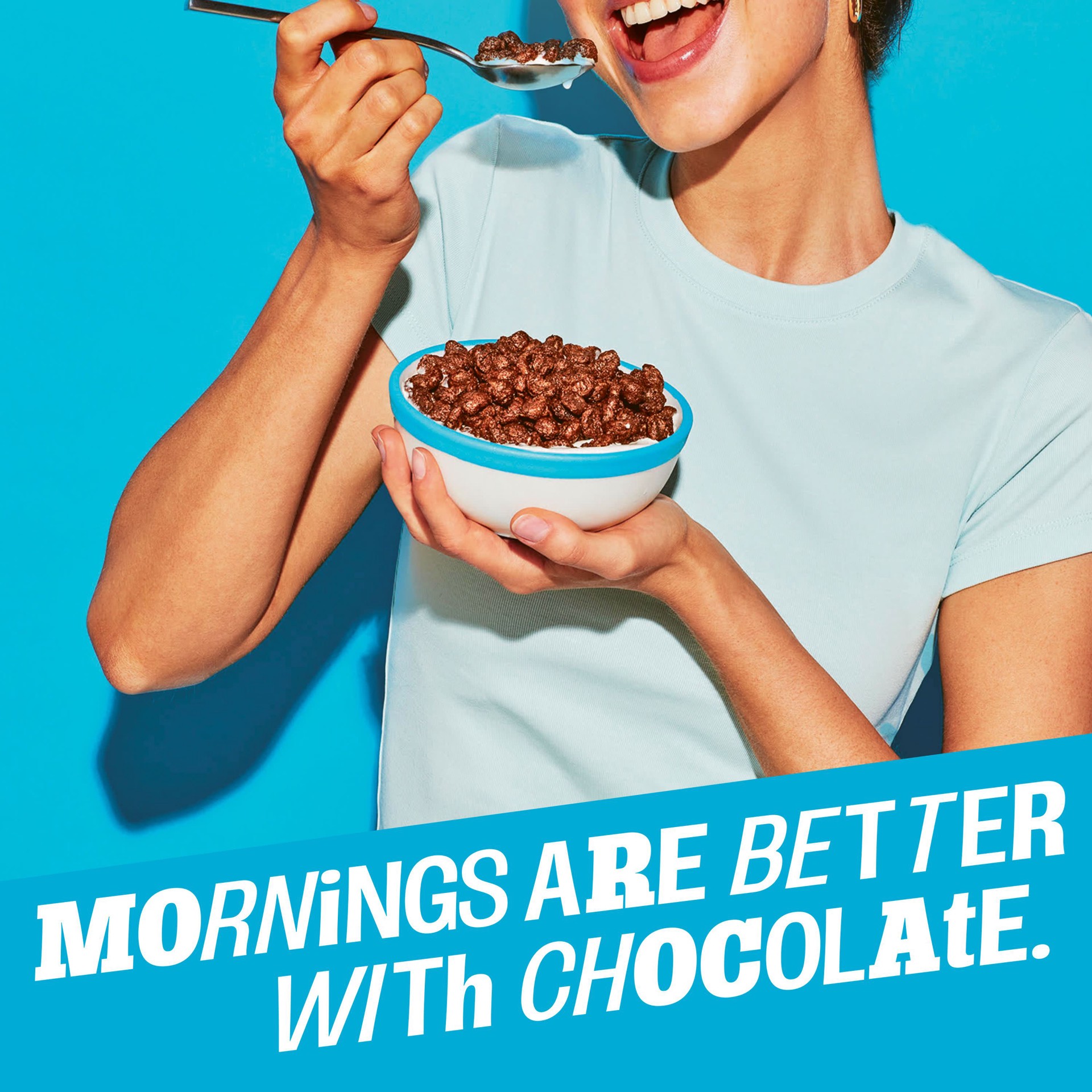 slide 4 of 5, Eat Your Mouth Off Breakfast Cereal, Plant Based Cereal, Protein Snack, Chocolate, 7.7oz Box (1 Box), 7.7 oz