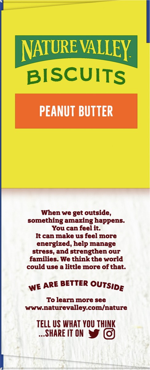 slide 4 of 9, Nature Valley Biscuit Sandwiches, Peanut Butter, Snack Bars, 10 Bars, 13.5 oz, 10 ct