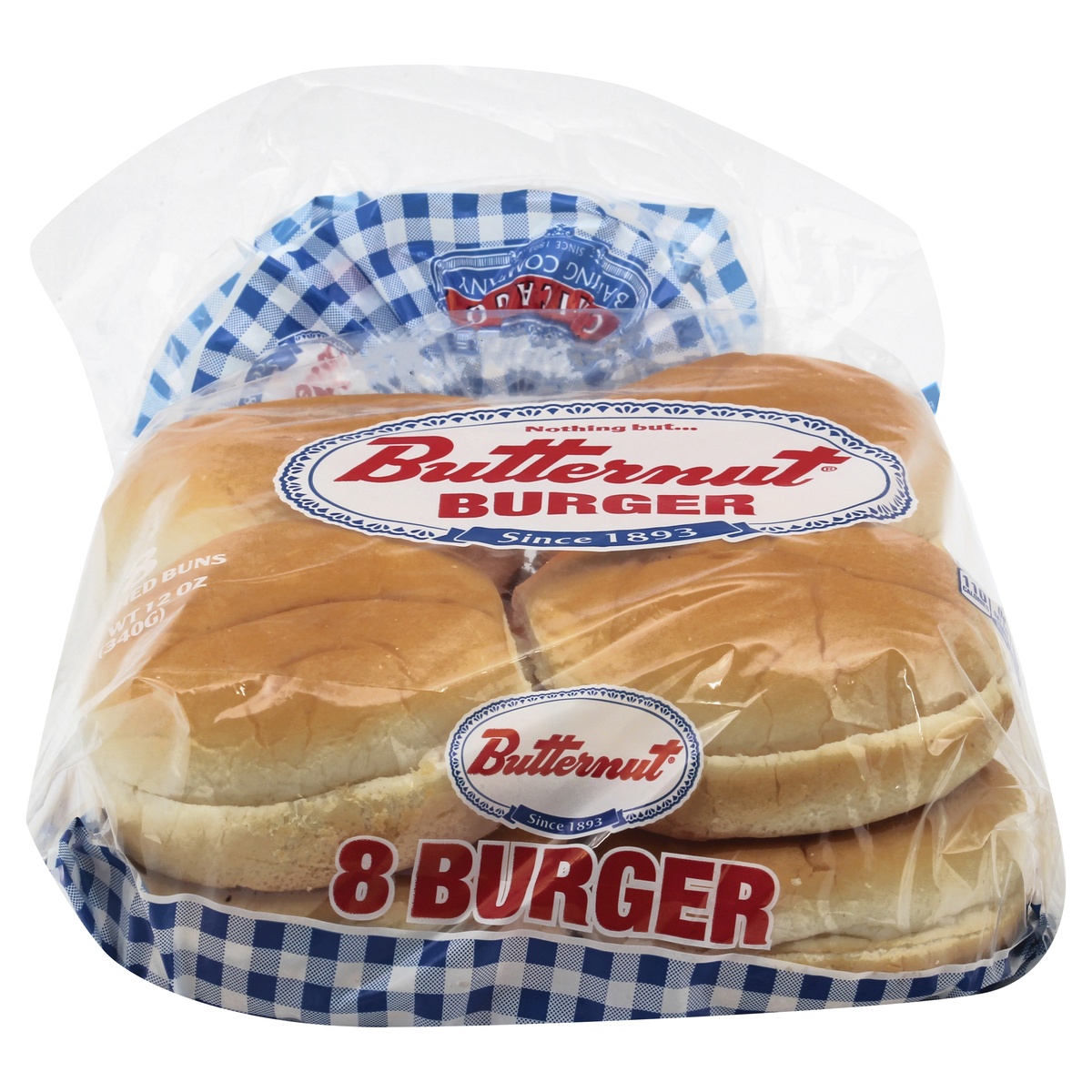 Butternut Burger Buns 8 ct; 12 oz Shipt