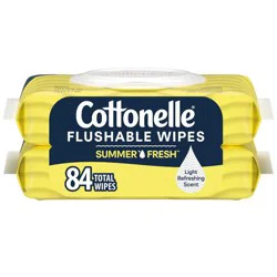 Cottonelle Flushable Personal Wipes Summer Fresh - 2ct