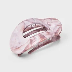 Marble Oval Shovel Hair Clip - Universal Thread™ Pink
