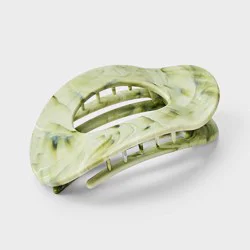 Marble Oval Shovel Hair Clip - Universal Thread™ Green