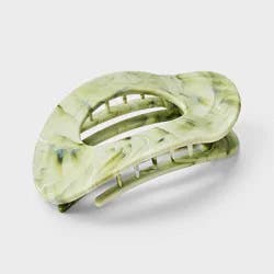 Marble Oval Shovel Hair Clip - Universal Thread™ Green