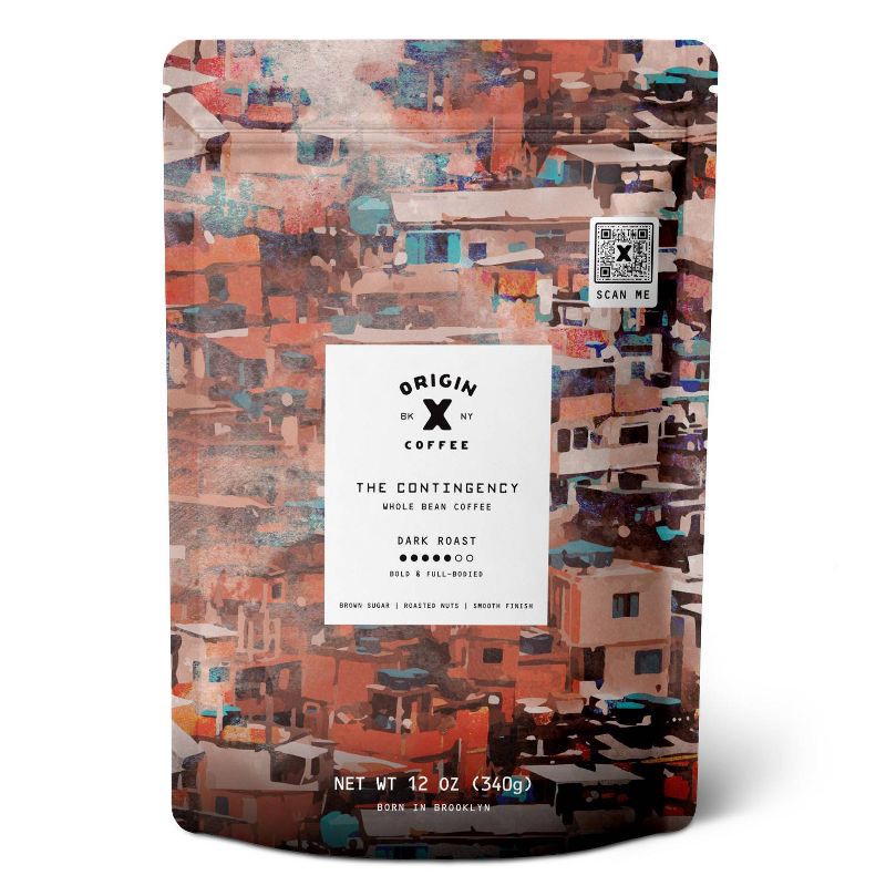 slide 1 of 4, Origin X The Contingency Dark Roast Whole Bean Coffee - 12oz, 12 oz