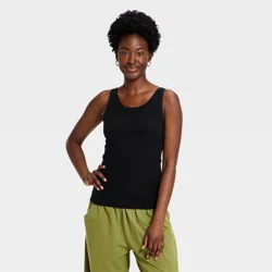 Women's Iconic Scoop Neck Tank Top - Universal Thread™ Black M