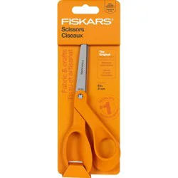 Fiskars 8" Original Handled Scissors Orange