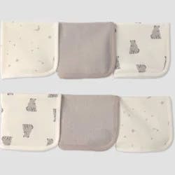 Carter's Just One You® Baby 6pk Washcloth - Brown Bear