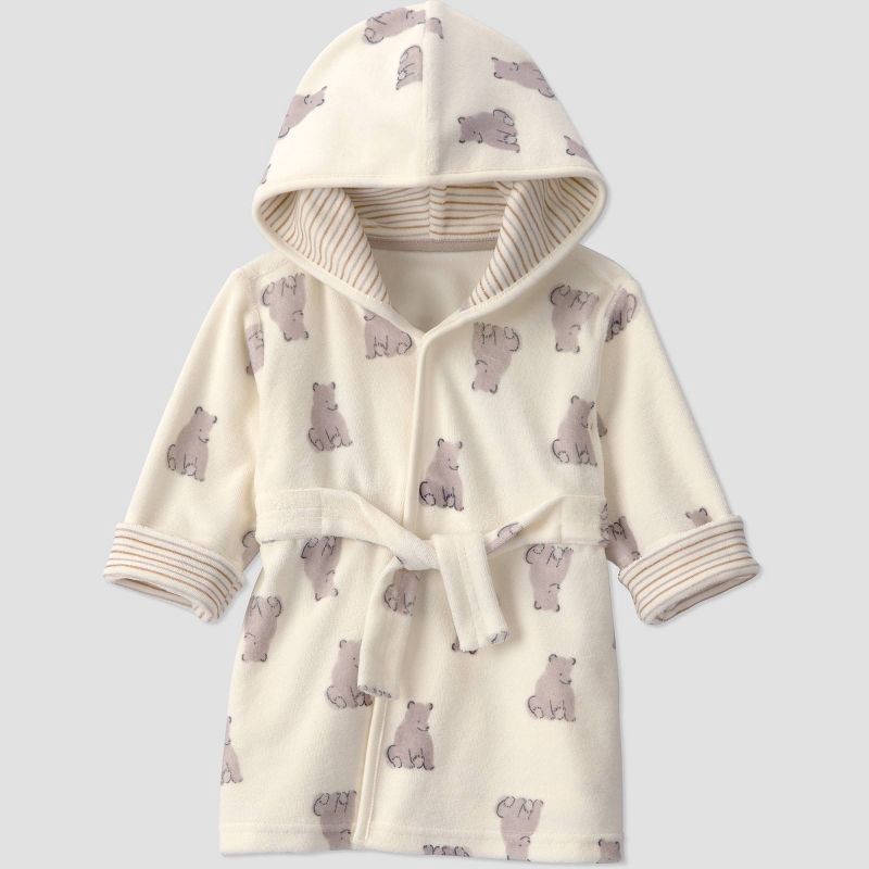 slide 1 of 4, Carter's Just One You® Baby Bath Robe - Brown Bear, 1 ct