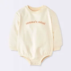 Baby Long Sleeve Rompers - Cloud Island™ Off-White 3-6M