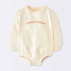 Baby Long Sleeve Rompers - Cloud Island™ Off-White 3-6M