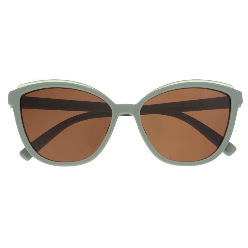 slide 1 of 3, goodr Gemini Jade Pounce G Cateye Sunglasses - Green, 1 ct