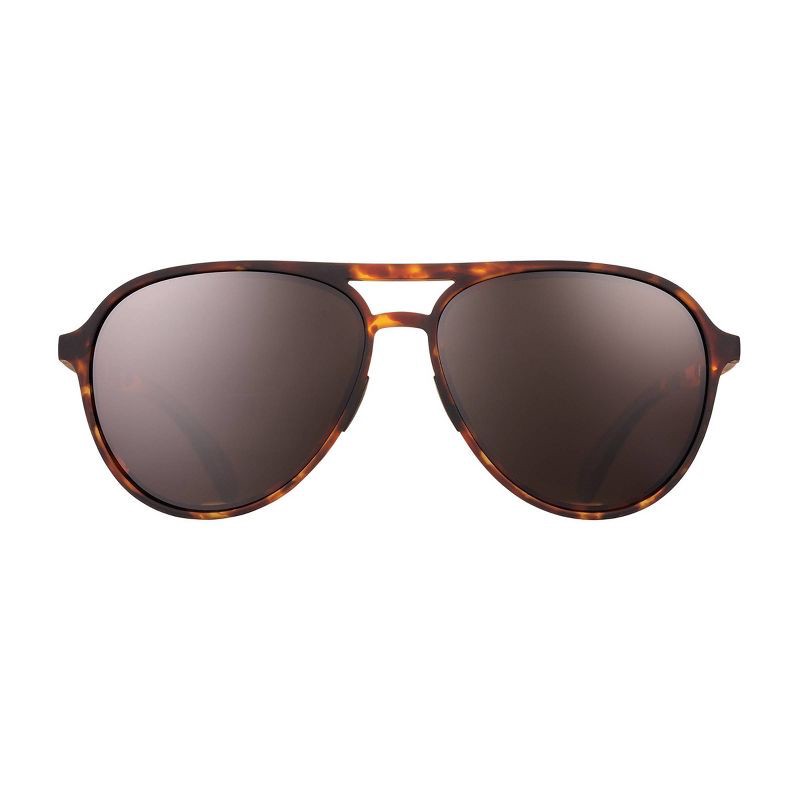 slide 1 of 4, goodr Amelia Earhart Ghosted Me Mach G Aviator Sunglasses - Tortoise, 1 ct