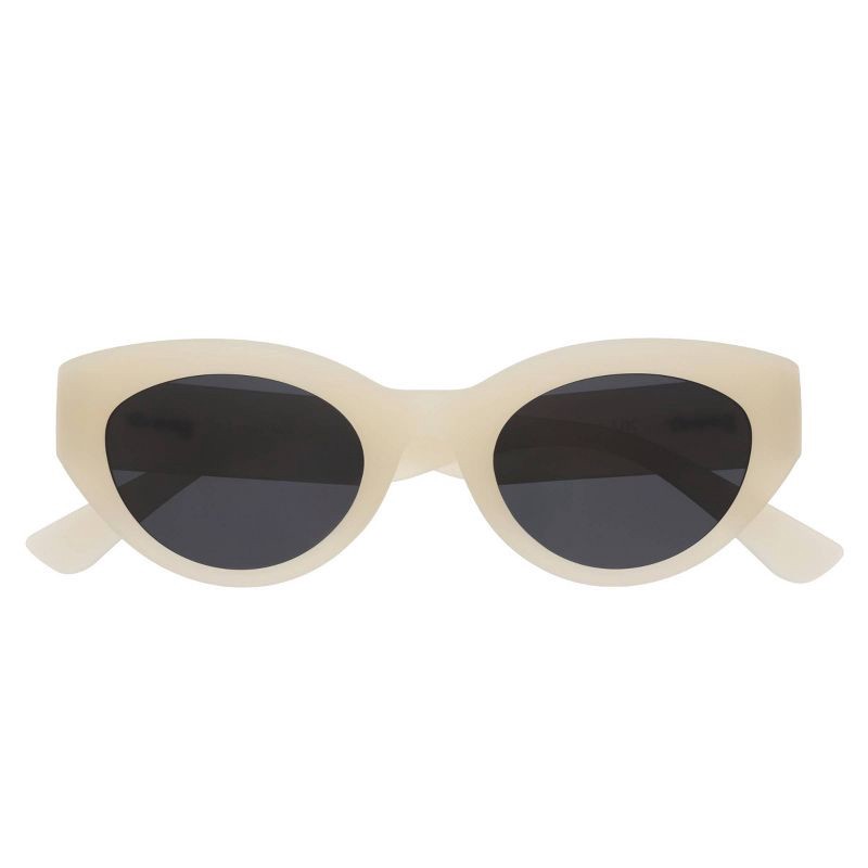 slide 1 of 3, goodr Lolo's Lunar Nuptials Moon G Cateye Sunglasses - Cream, 1 ct