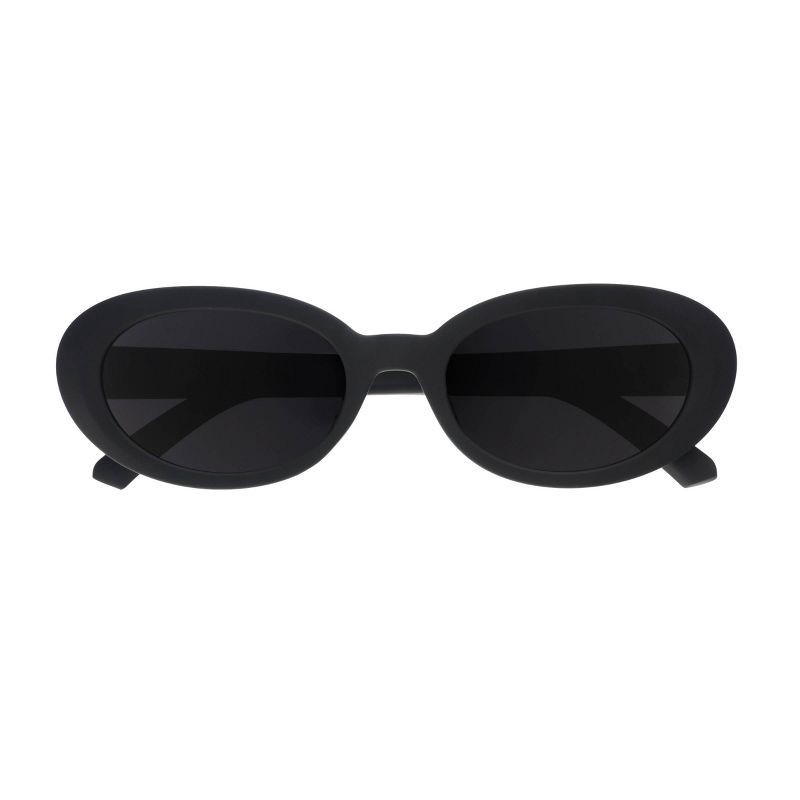 slide 1 of 3, goodr Always Having a Moment Beat G Oval Sunglasses - Black, 1 ct