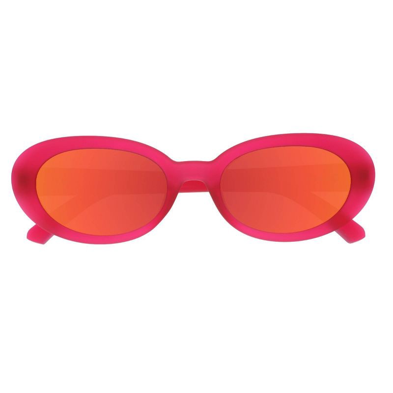 slide 1 of 3, goodr Dancing Through Dimensions Beat G Oval Sunglasses - Red, 1 ct