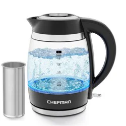 Chefman Fast-Boil 1.8L Infuser Kettle Black