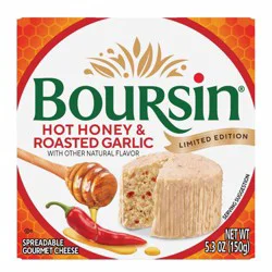 Boursin Hot Honey & Roasted Garlic Cheese Spread - 5.3oz