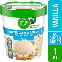 Simple Truth No Sugar Added Vanilla Frozen Dairy Dessert