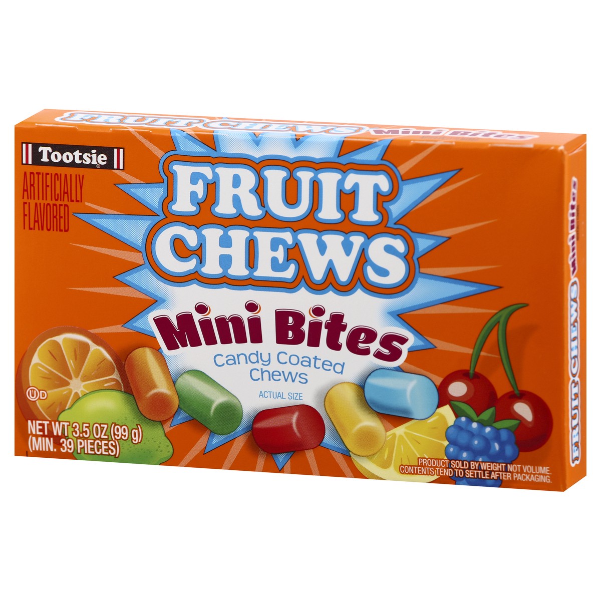 slide 3 of 10, Tootsie Roll Fruit Chews Mini Bites Theatre Box, 3.5 oz