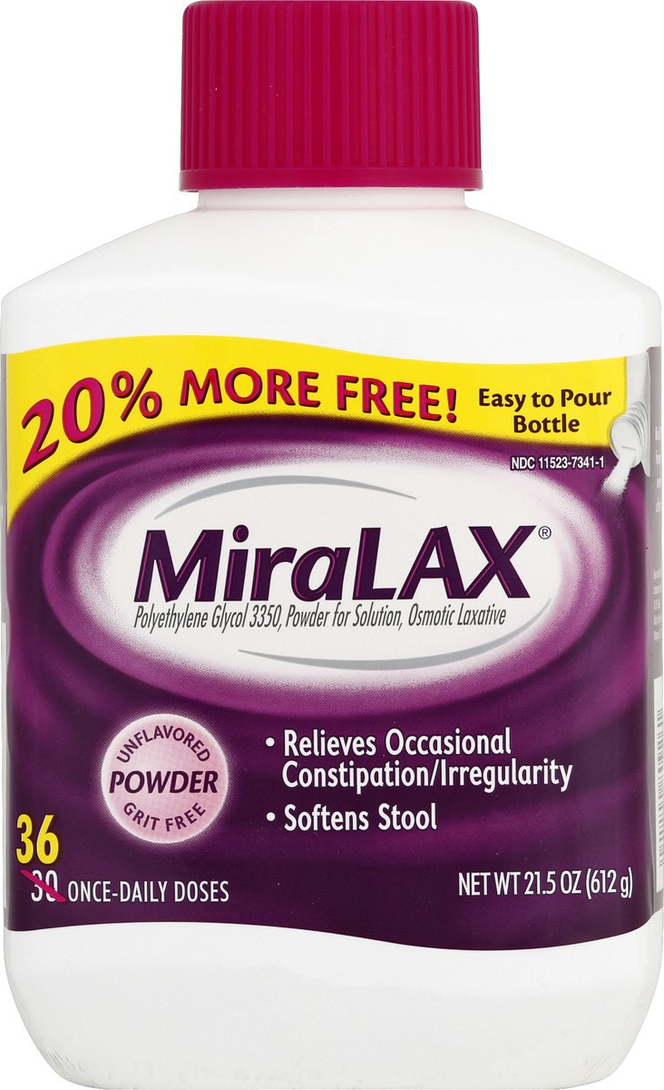 slide 5 of 6, MiraLax Osmotic Laxative 21.5 oz, 21.5 oz