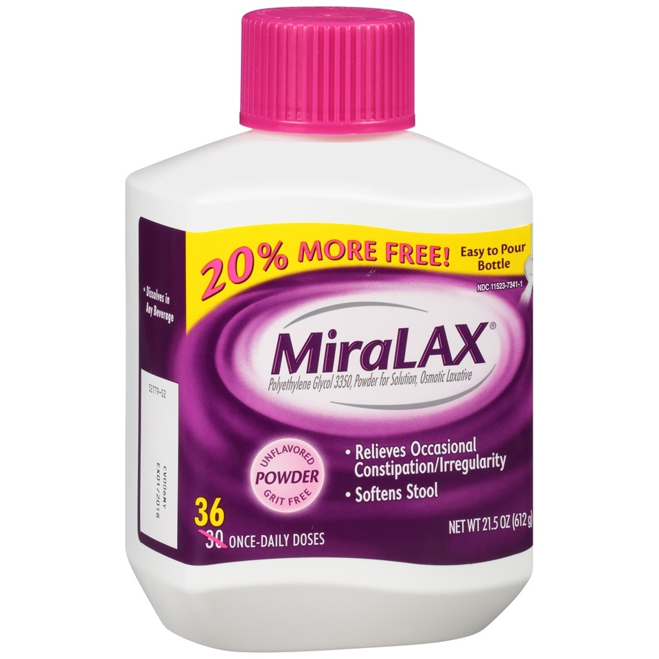 slide 1 of 6, MiraLax Osmotic Laxative 21.5 oz, 21.5 oz