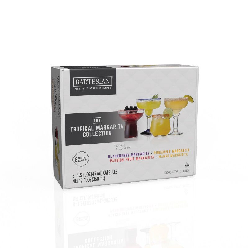 slide 1 of 4, Bartesian 8pk Tropical Margarita Cocktail Capsules, 8 ct
