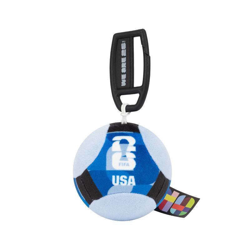 slide 1 of 8, FIFA 3" United States Plush Soccer Ball Keychain, 1 ct