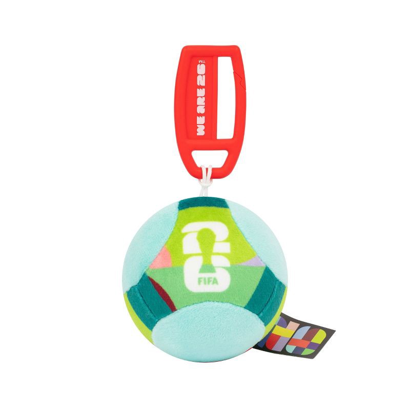 slide 1 of 8, FIFA 3" Colorful Plush Soccer Ball Keychain, 1 ct