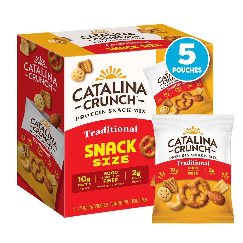 slide 1 of 6, Catalina Crunch Variety Pack Traditional Snack Mix - 6.15oz/5ct, 5 ct; 6.15 oz
