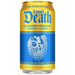 Liquid Death Blueberry Buzzsaw Tea - 12 fl oz
