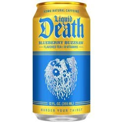 Liquid Death Blueberry Buzzsaw Tea - 12 fl oz
