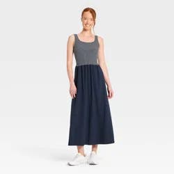 Women's Woven Travel Dress - All In Motion™ Navy Blue M