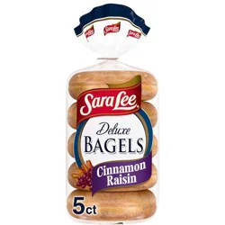 Sara Lee Cinnamon Raisin Bagels - 15oz/5ct
