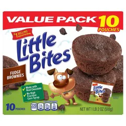 Entenmann's Little Bites Fudge Brownies - 18oz/10ct