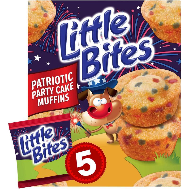slide 1 of 8, Entenmann's Little Bites Party Cake Mini Muffins - 7.5oz/5ct, 5 ct; 7.5 oz