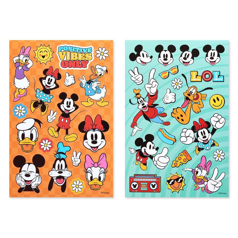 slide 1 of 5, American Greetings Disney Mickey Mouse and Friends Stickers for Kids, Minnie, Mickey, Donald, and Goofy 114ct, 6 Sheets, 6 ct