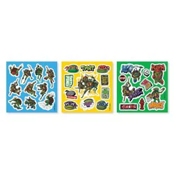 American Greetings Nickelodeon Teenage Mutant Ninja Turtles Mini Sticker Book for Kids 101ct - 8 Sheets