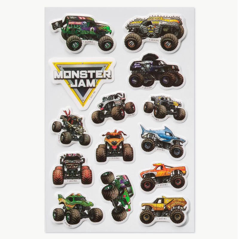slide 1 of 4, American Greetings Entertainment Dim Monster Jam Sticker, 1 ct